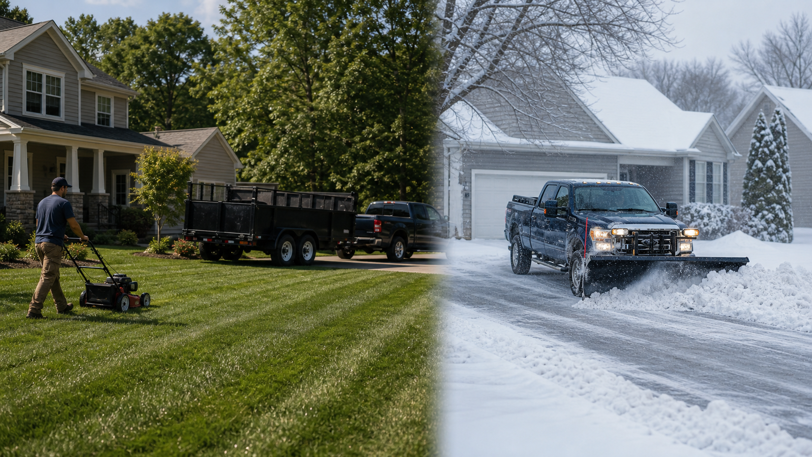 Lawn care and snow plowing service for Kalamazoo properties