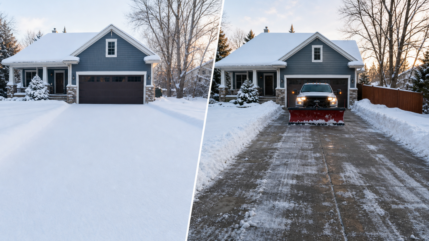 Snow plowing